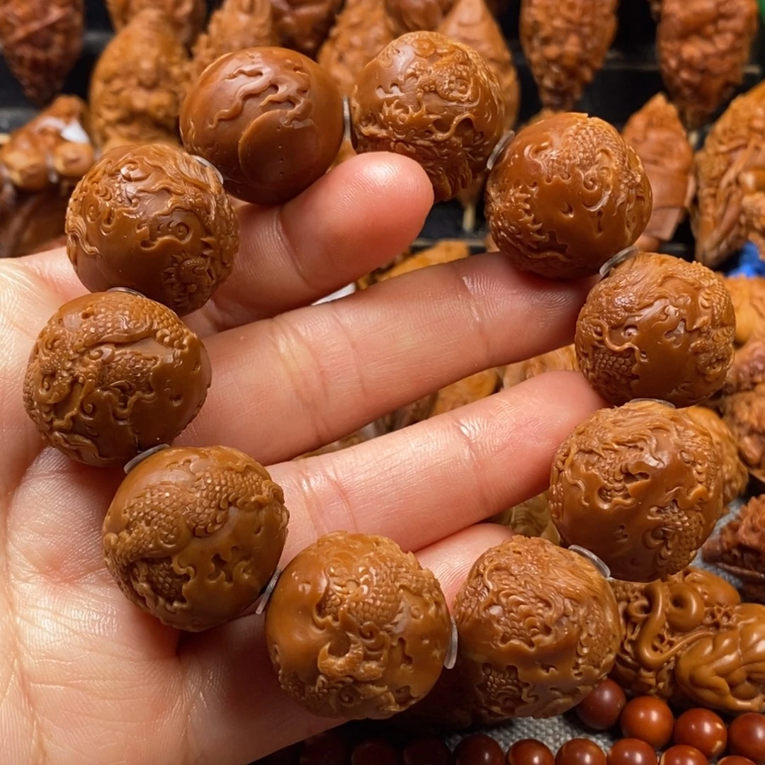 橄榄核手串/手链2.3土豪款 九龙戏珠手串