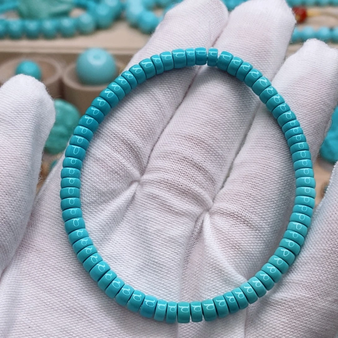 绿松石未镶嵌珠宝奇石4.5mm