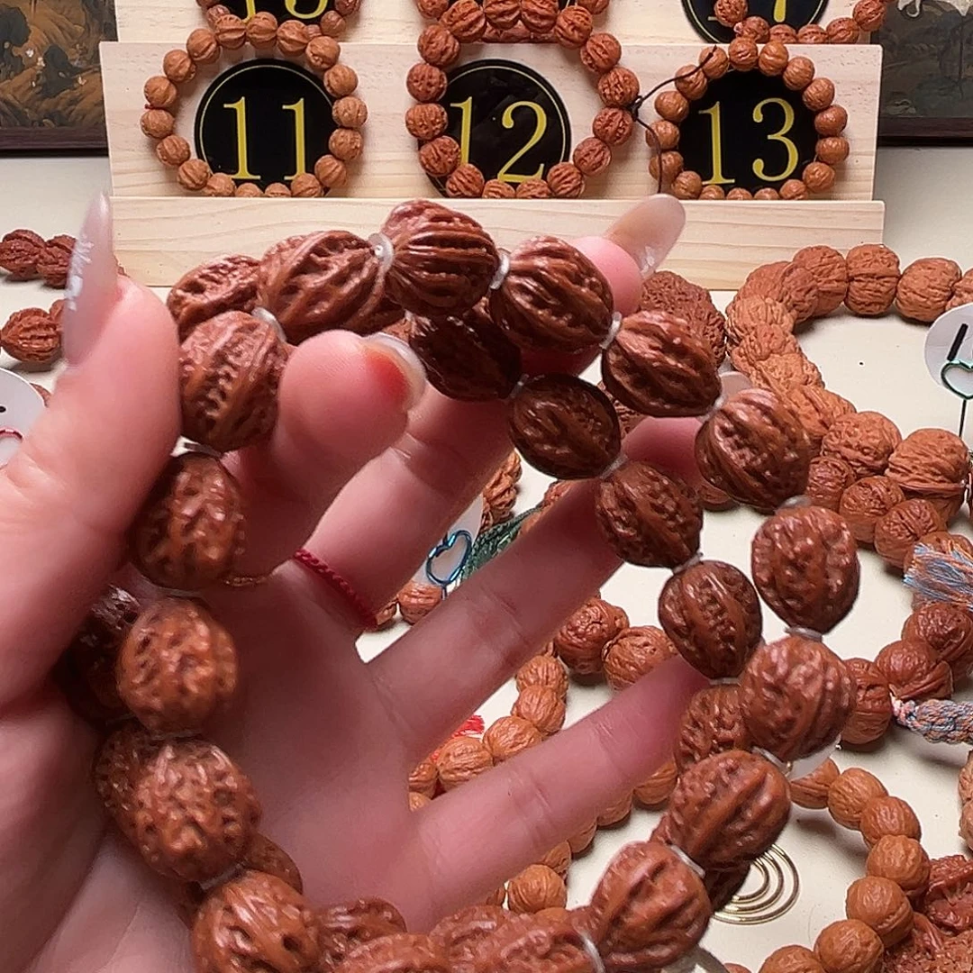 文玩核桃吊坠石*瓜子京八棱