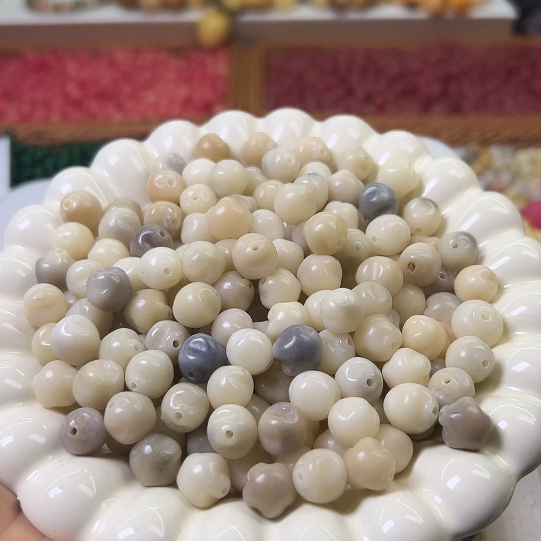 菩提根/象牙果手串诺米瓷星星40颗