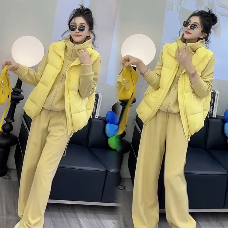 2025秋季新款时尚显瘦气质网红高档套装女高级百搭宽松大码三件套