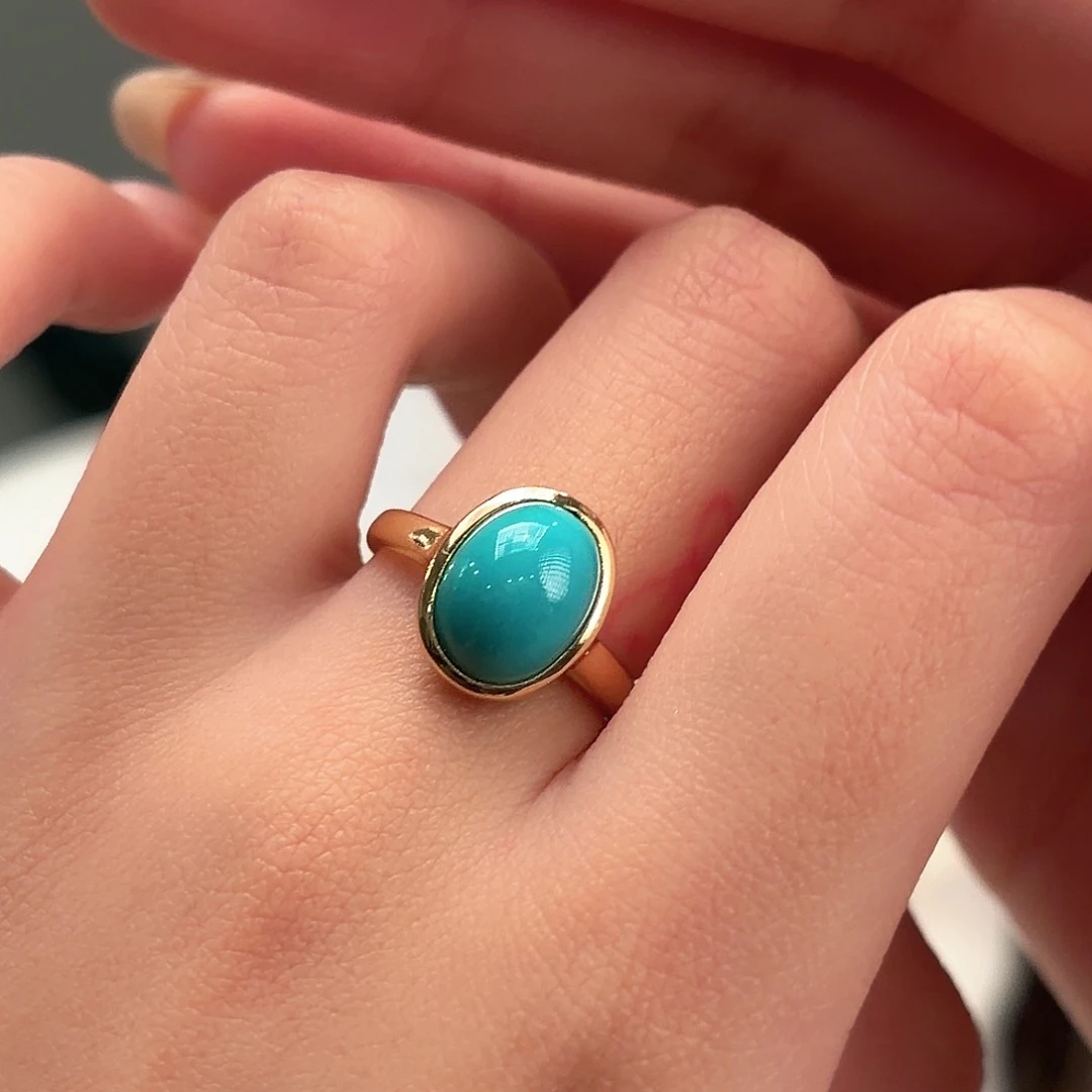 绿松石银S925镶嵌颈饰