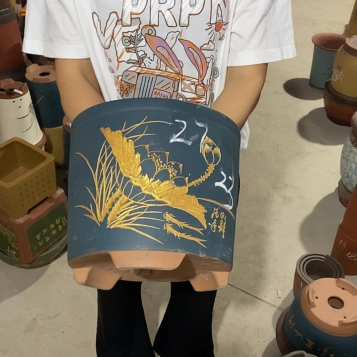 紫砂花盆紫砂花盆