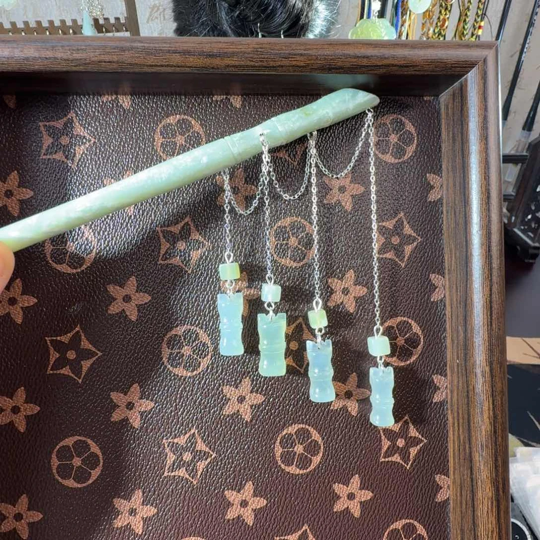 岫玉未镶嵌发簪福利款