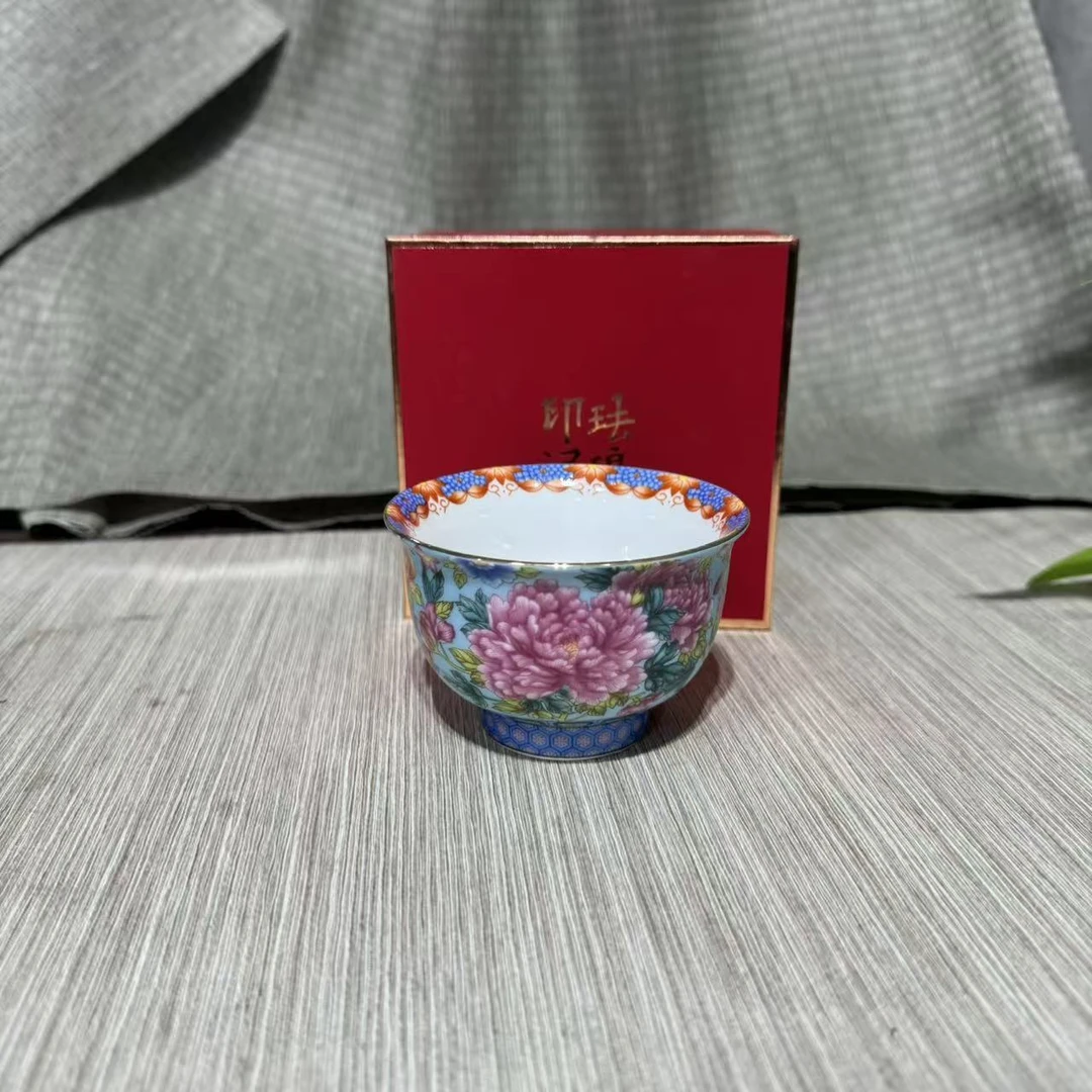【中国邮政专属链接】珐琅彩万花茶杯2050