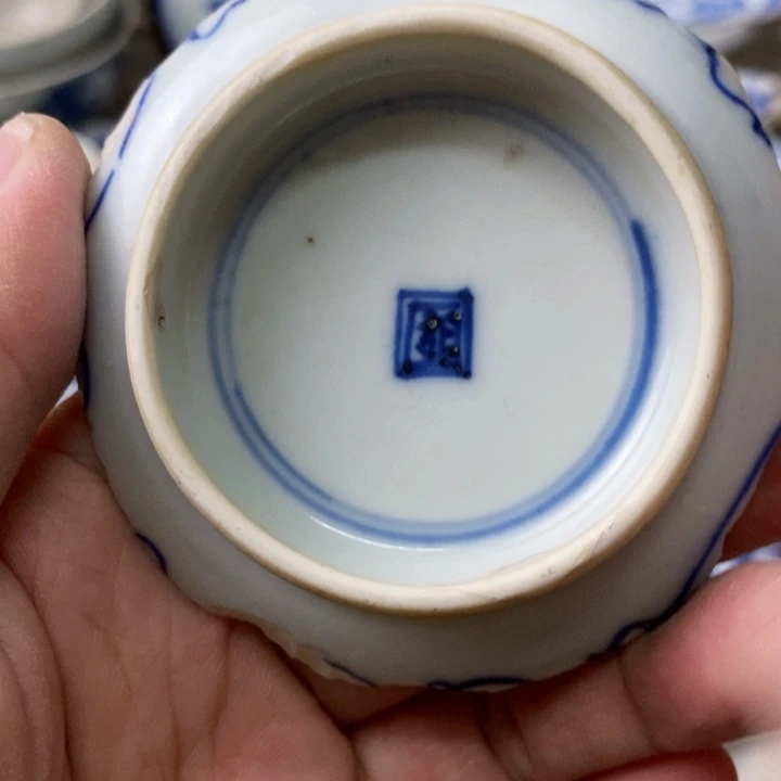 瓷片现代瓷器青花瓷片