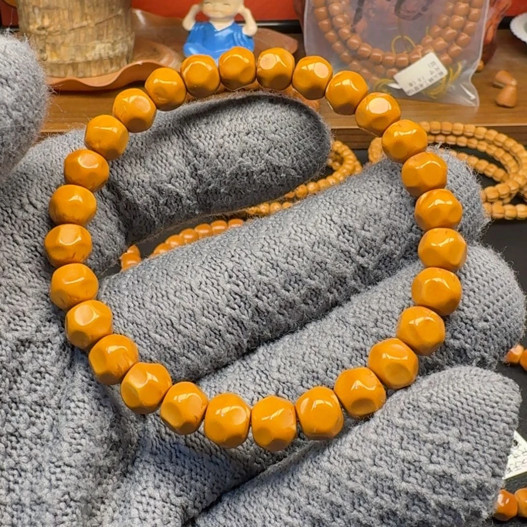 手串/手链橄榄核8.1老挝核尖无相单圈回血漏三花