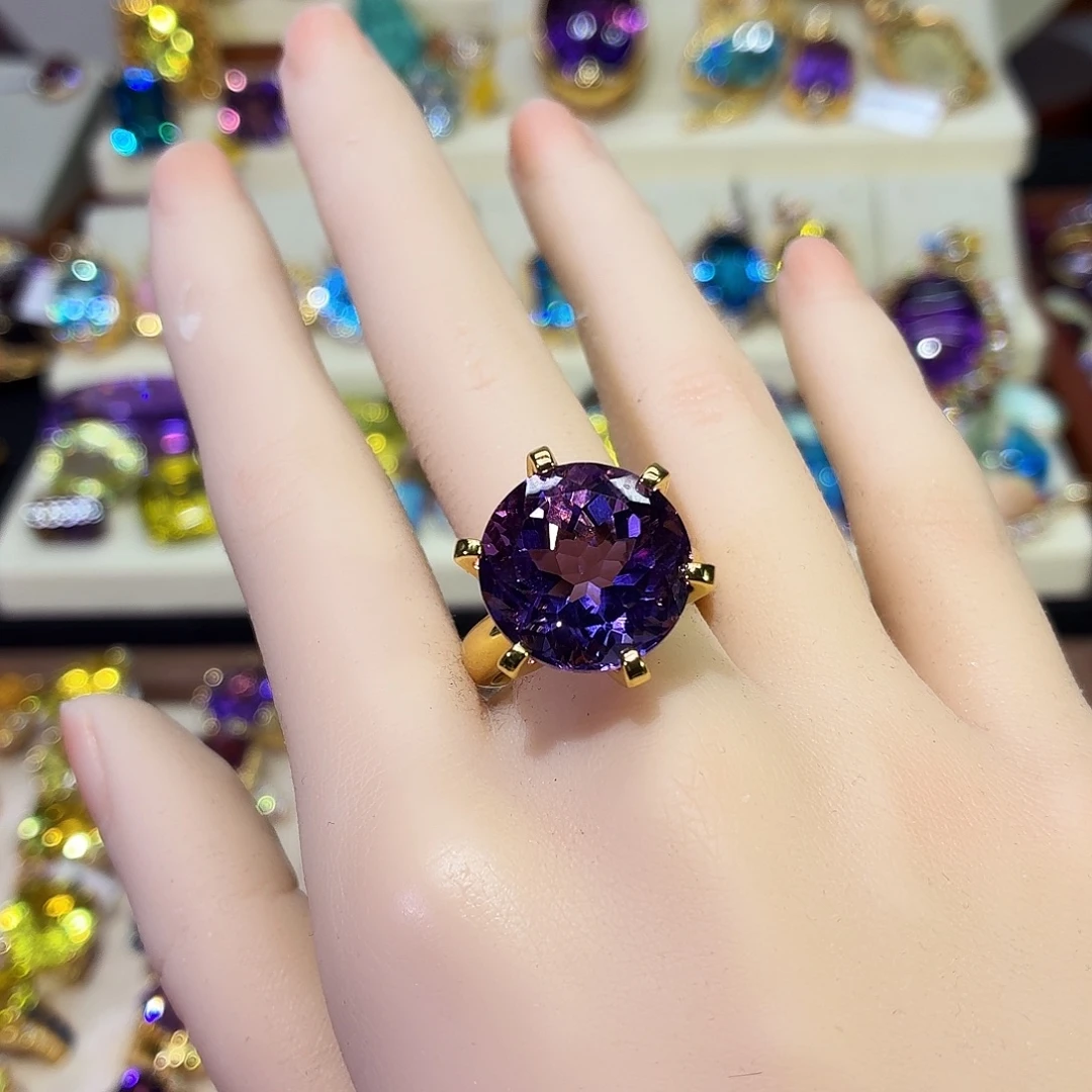 银S925镶嵌水晶戒指