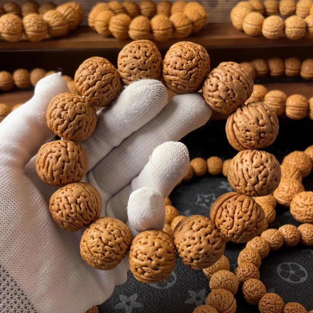 桃核手串火山纹手串