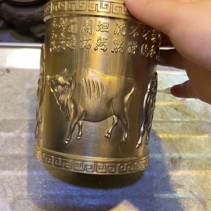 黄铜摆件，文房工艺品摆件