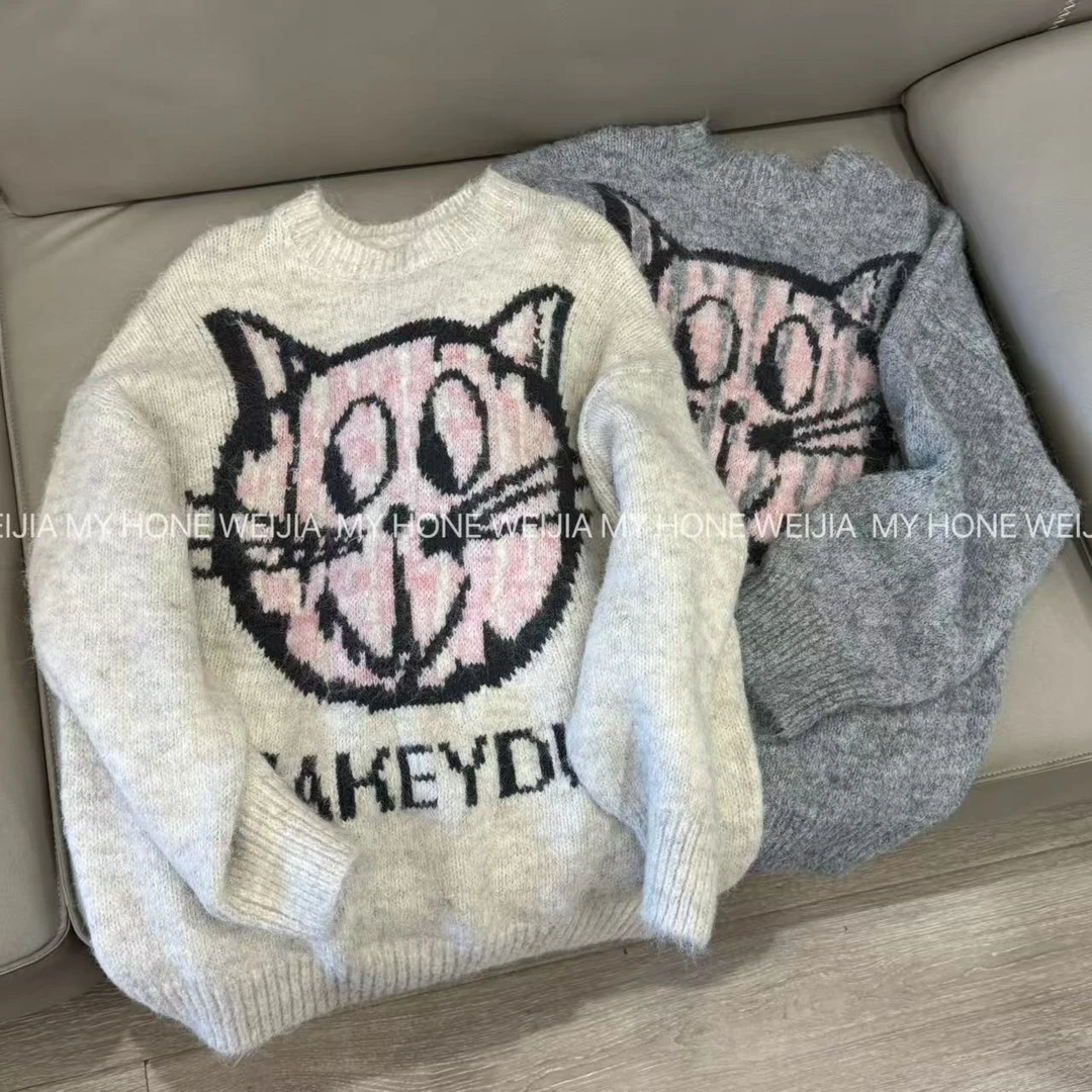 【WJ】秋冬款 周 672 卡通针织上衣（均码）