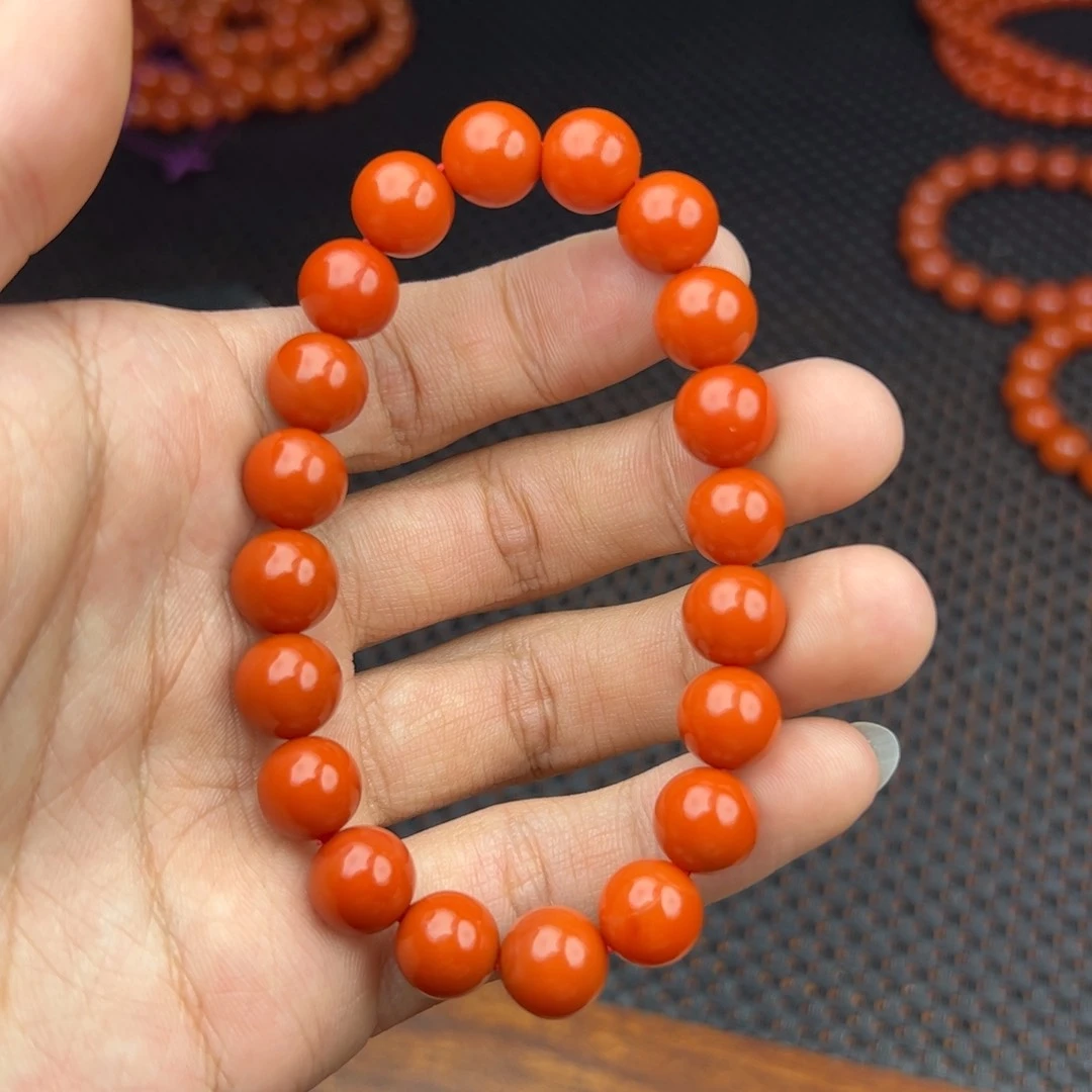 南红玛瑙手链未镶嵌