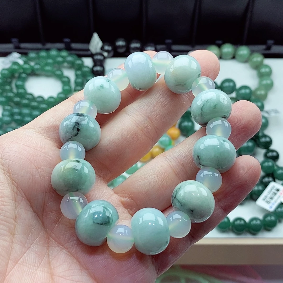 翡翠未镶嵌毛衣链