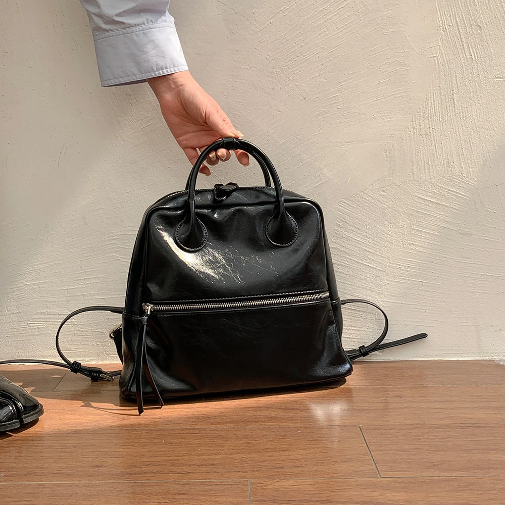 「微笑假日」双肩包女包新款时尚大容量通勤包背包百搭潮