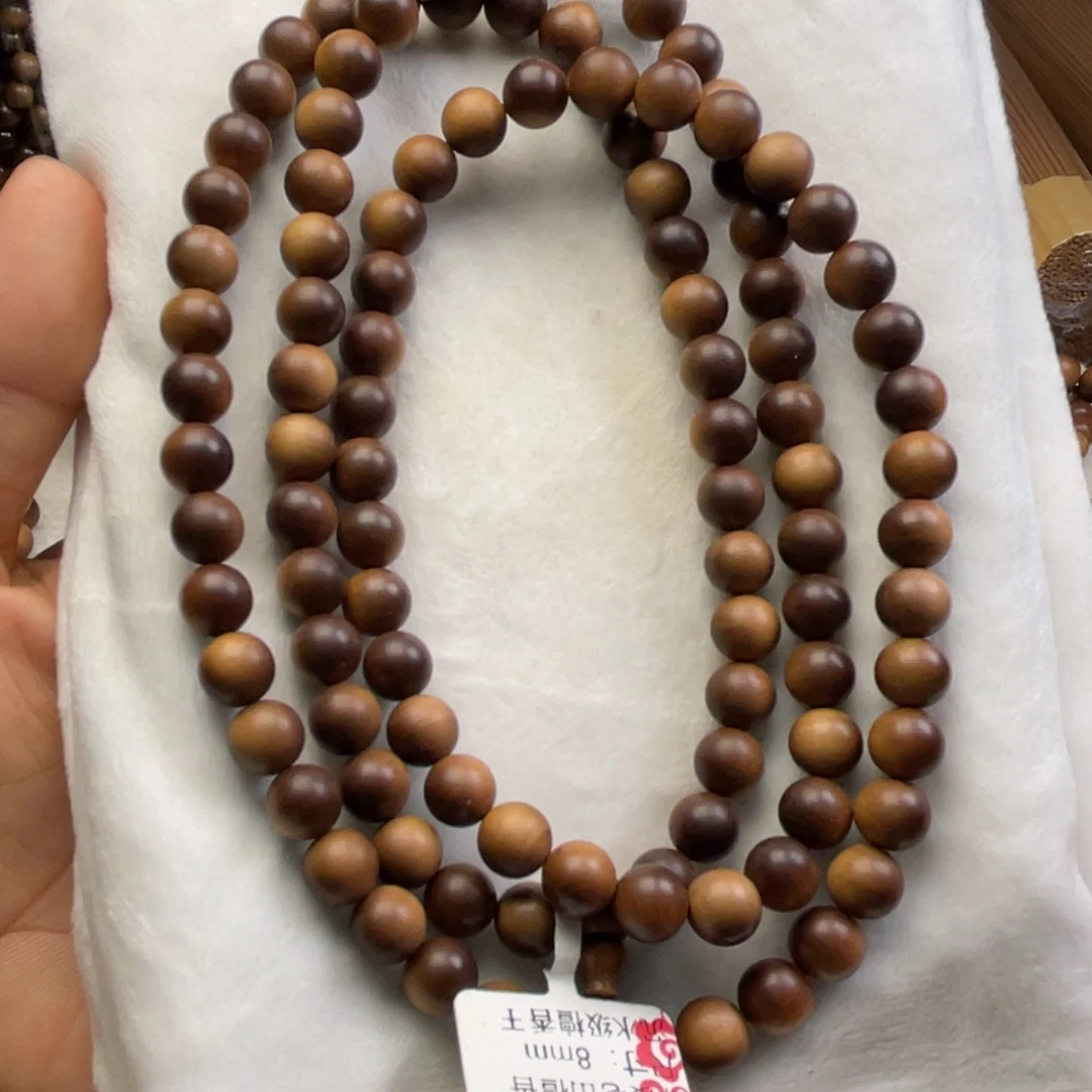 檀香木手串/手链印度老山檀香0.8檀香王沉水