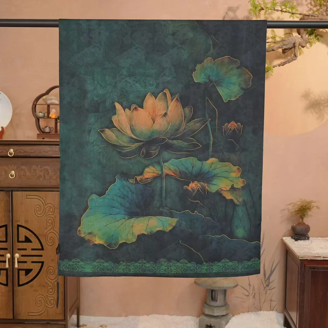 【D50-93 P扶苏】180*70花萝丝巾围巾桑蚕丝百搭真丝气质复古双面