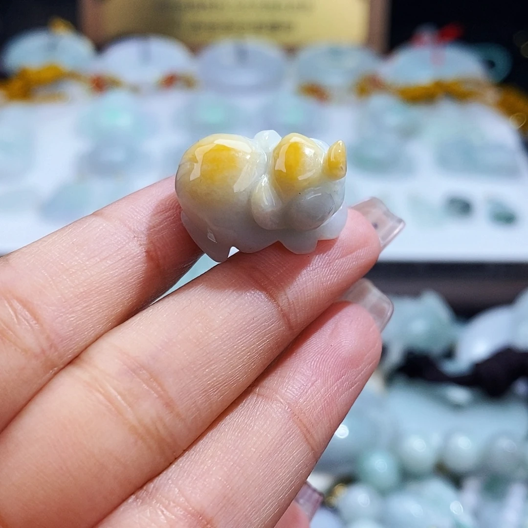 翡翠未镶嵌毛衣链9107