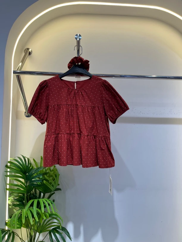 7623229雅琳娜夏季韩系短袖衬衫女