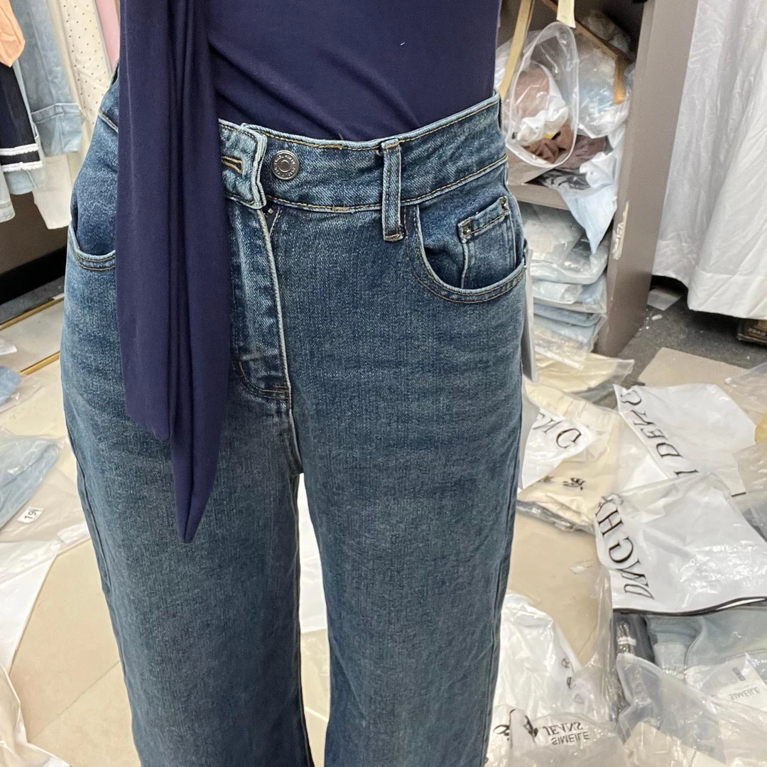 莎姐严选直筒窄版阔腿裤98