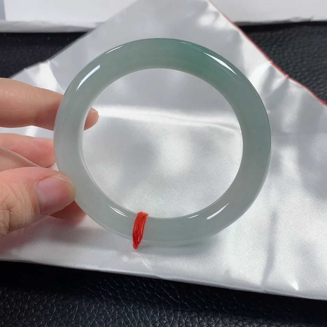 翡翠手镯未镶嵌缅甸天然翡翠手镯54圈口