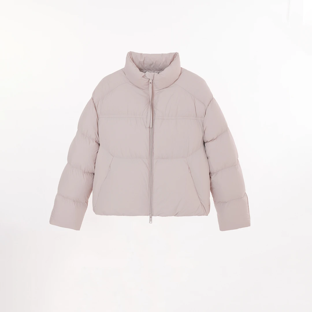 几里与麻 （马卡龙）飘带双拉链羽绒服 衣长56胸围130 2111052