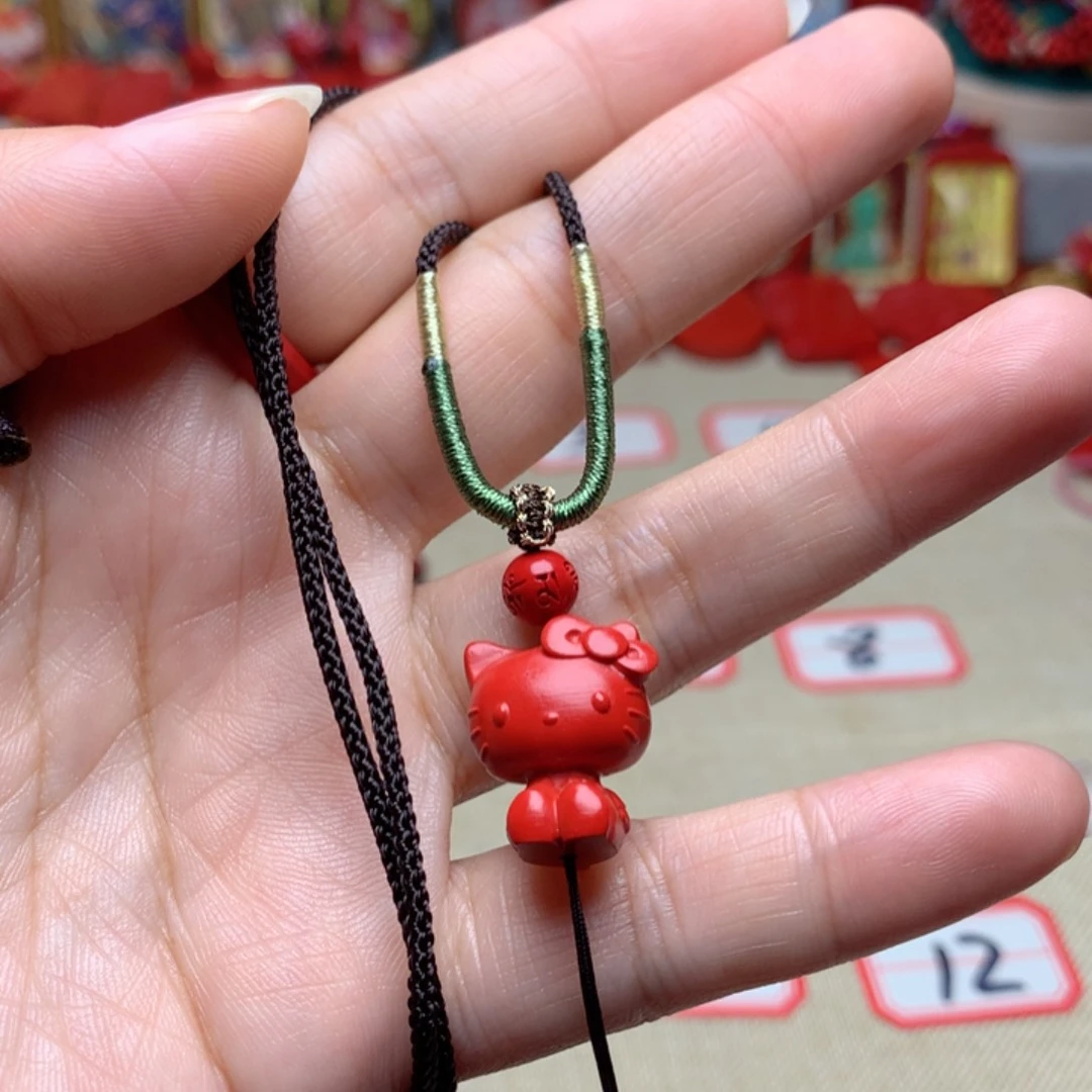 天然辰砂工艺品朱砂吊坠