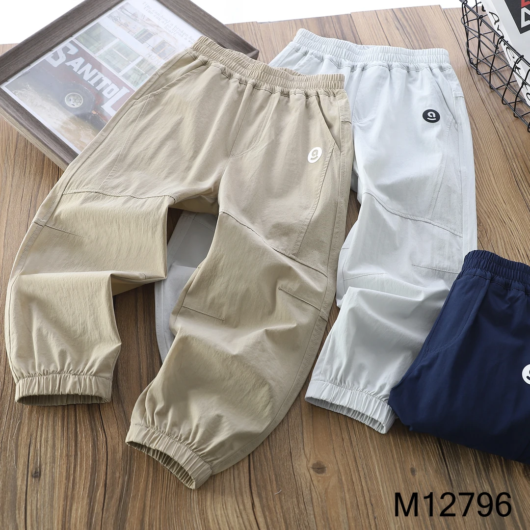 【MIEVEDUCK】春夏锦纶防水速干裤儿童运动裤休闲中大童工装裤12796