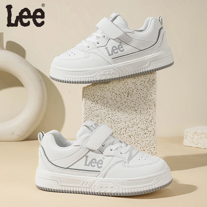 Leekids男童女童百搭透气软底休闲板鞋