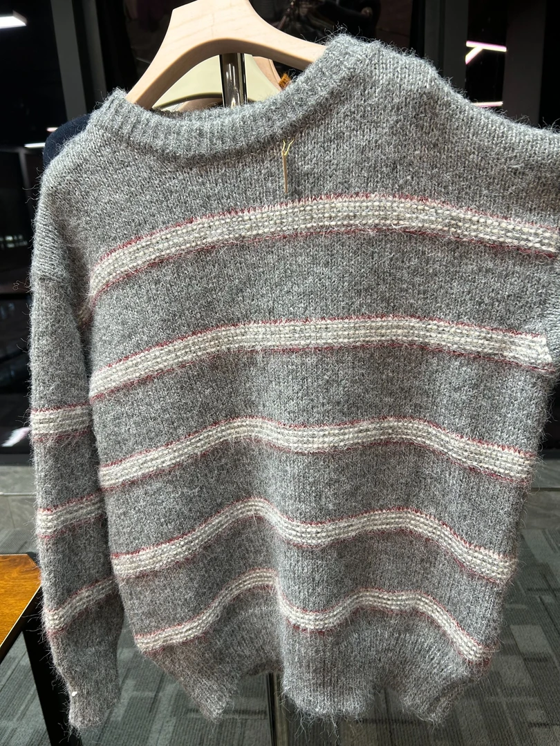 【鑫绒毛衣】圆领长袖厚款毛衣F043