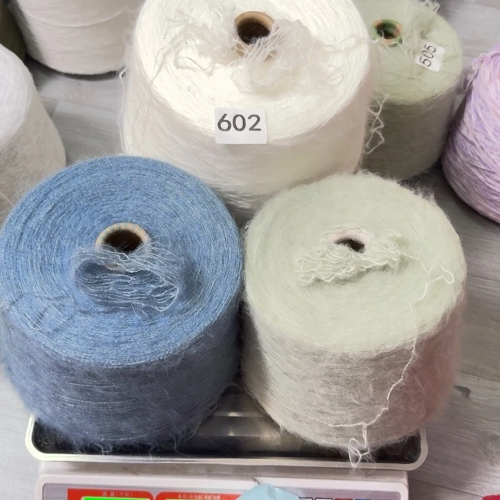 织绣602号白色豆绿色灰蓝色各一斤