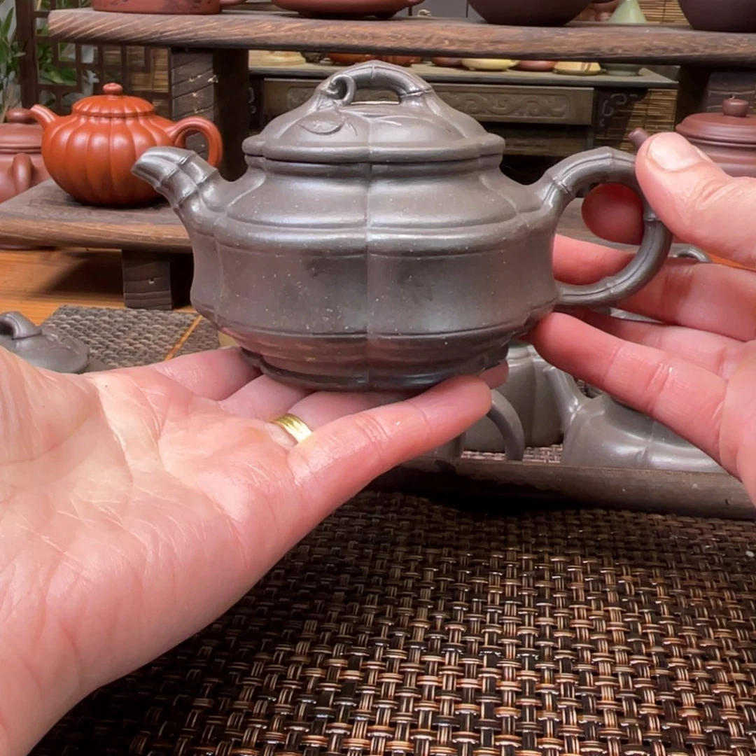 紫砂茶壶宜兴原矿紫砂手工制210