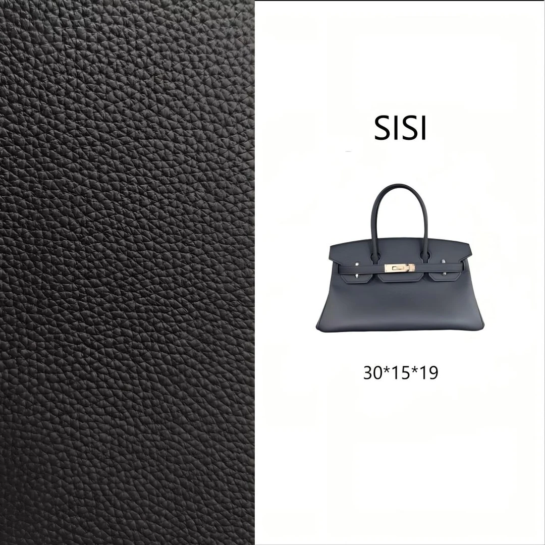 【尺寸：30*15*19】SISI原创设计高定真皮女包时尚百搭 10022-黑色
