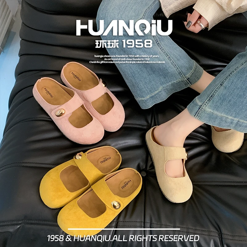 2025夏季新款勃肯玛丽珍拖鞋休闲百搭外穿包头拖鞋凉鞋透气