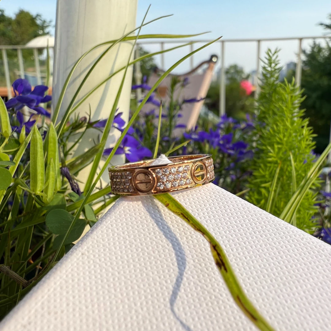 合金锆石戒指 欧美时尚戒指 百搭气质轻奢 满天星戒指经典