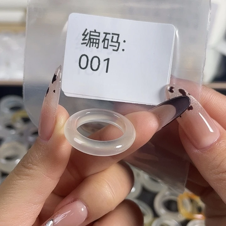 玛瑙/玉髓未镶嵌戒指001港15