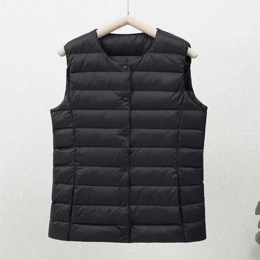 店铺专用！轻薄款羽绒马甲白鸭绒羽绒服马甲短款保暖时尚内搭