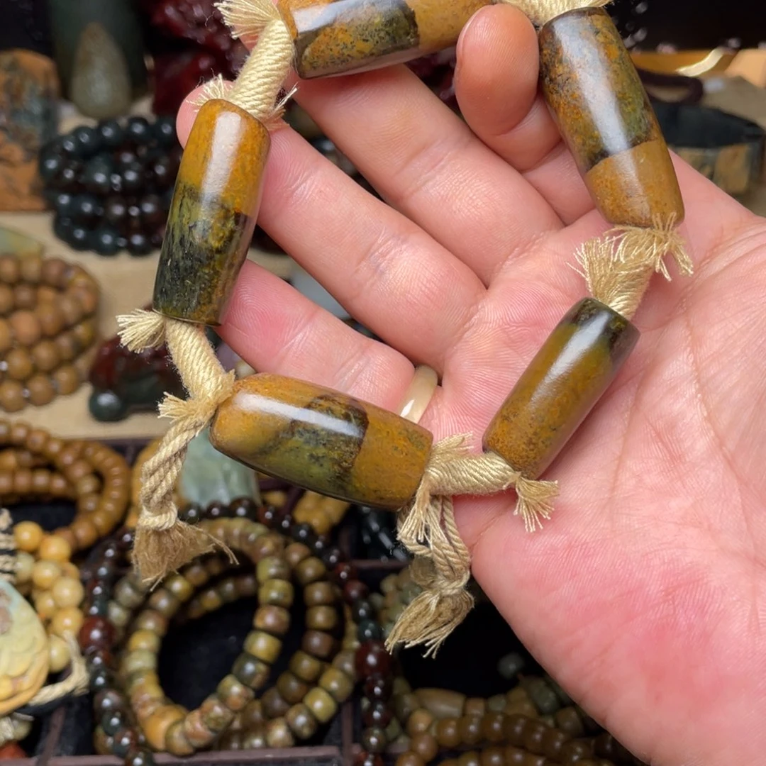 未镶嵌手链岫岩河磨玉（透闪石质玉）勒子手串自选