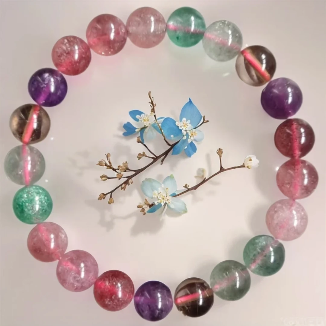 天然彩宝水晶时尚单圈女款手串彩宝原创手串手链饰品生日礼物礼品