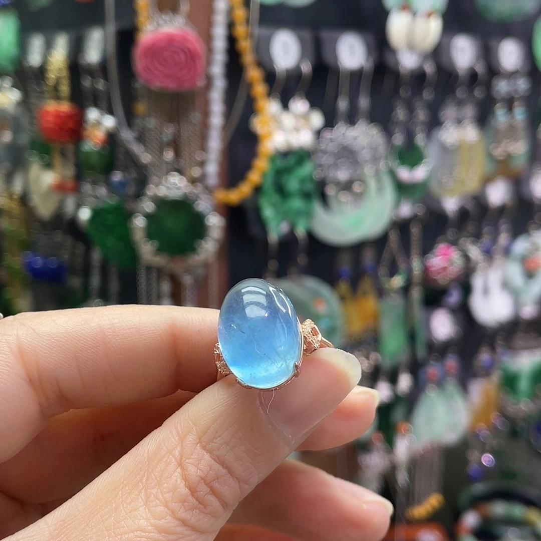 百***真玛瑙/玉髓银S925镶嵌戒指004hhgg