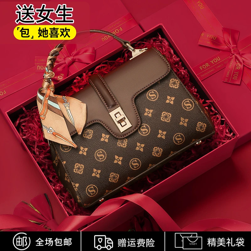 Calwan Keodh包包女包简约百搭高级感小拎包生日礼物送女友送老婆