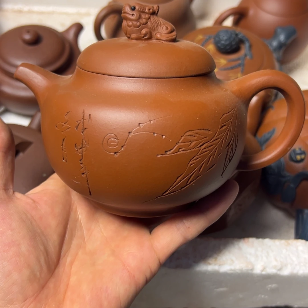 紫砂茶壶宜兴原矿紫砂壶450毫升容量