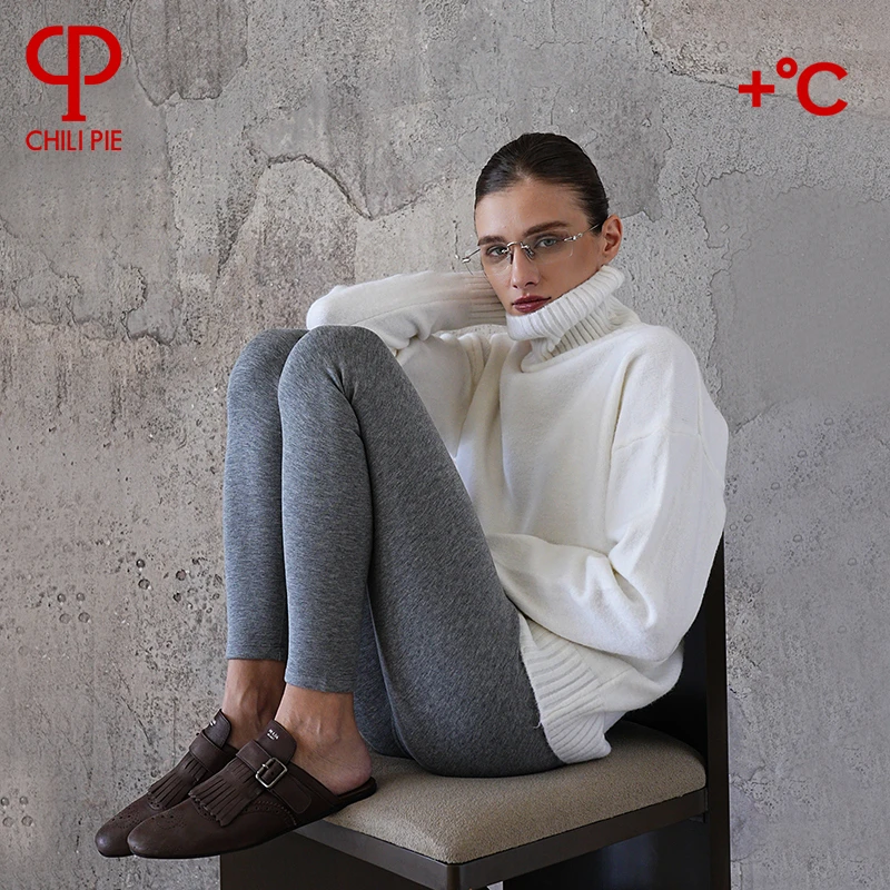 ChiliPie 超级暖山羊绒咩咩打底裤  绒里0°保暖塑性 by