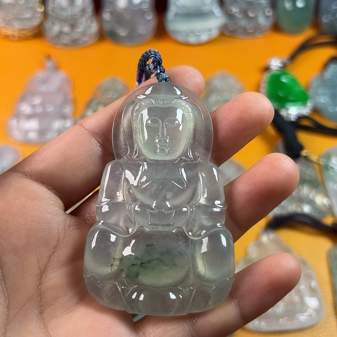 翡翠未镶嵌颈饰鑫*子正冰观音