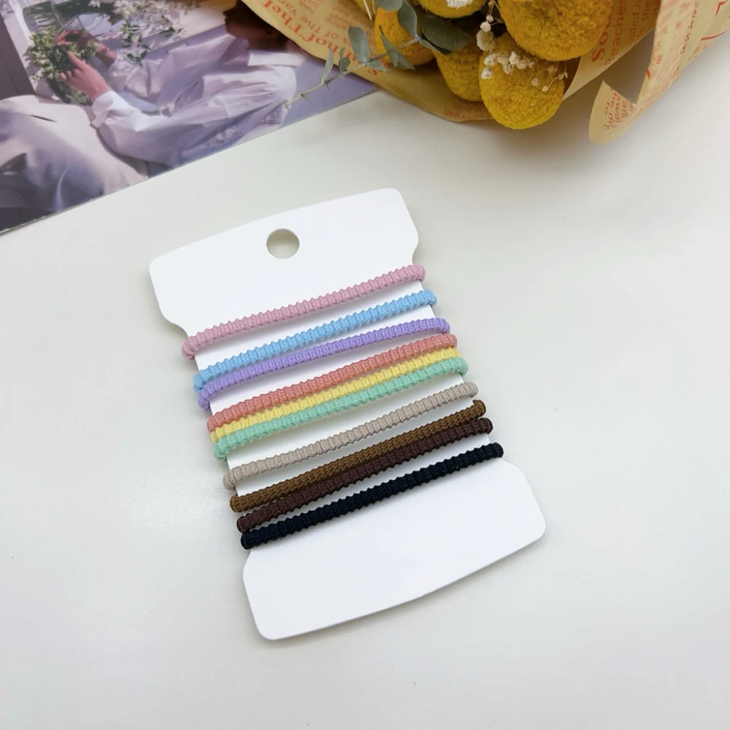 04128 好啊商店 单层竹节头绳组合10个装