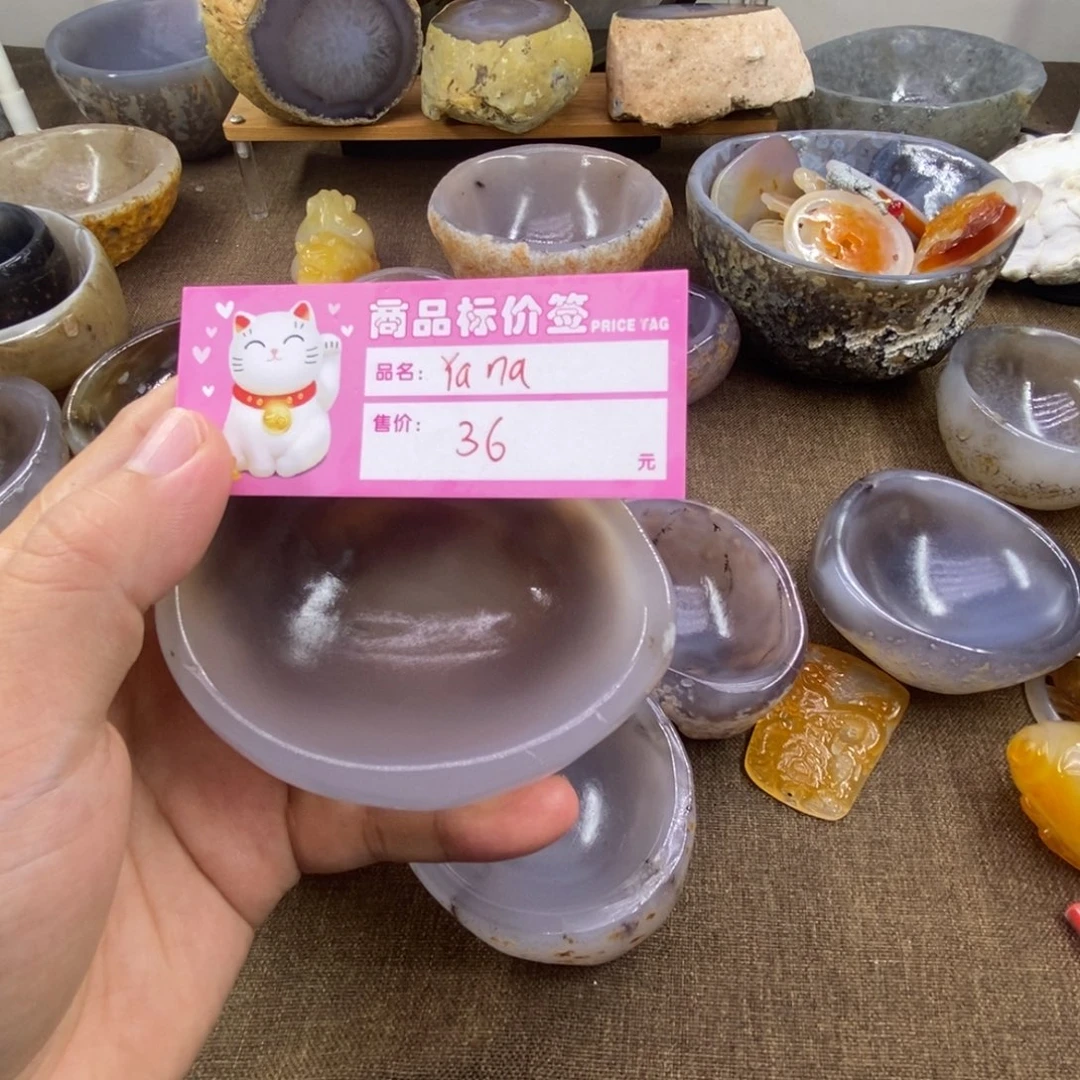 Y***a石头手工制作小茶杯工艺品