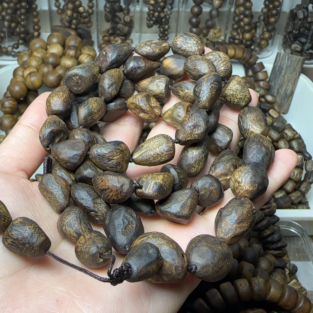 身****沉香手串多圈高油老料树丁包头50克张勺子