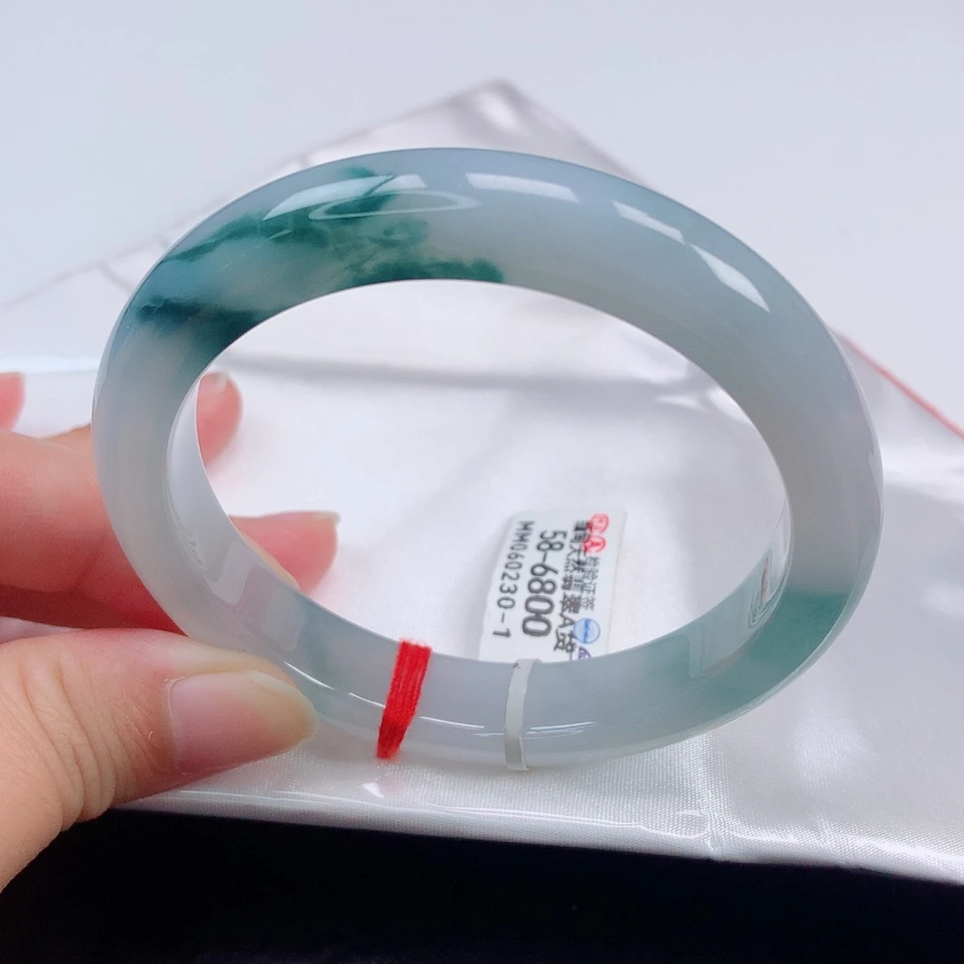 未镶嵌手镯翡翠58正圈