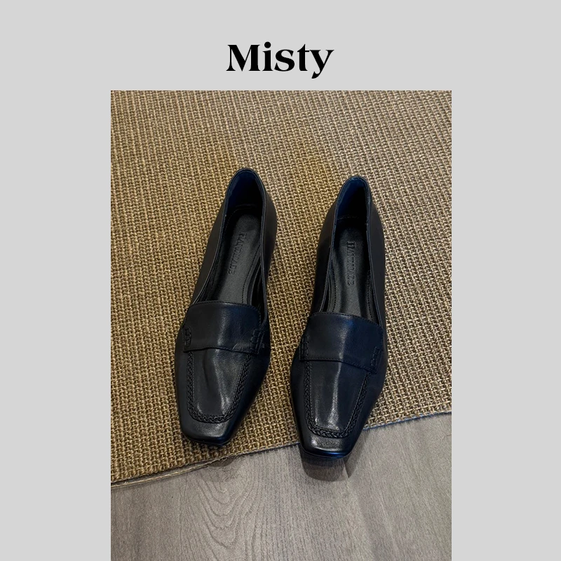 Misty雾屿女鞋|34-40码|3cm|2025夏季复古低跟时尚爆款单鞋女