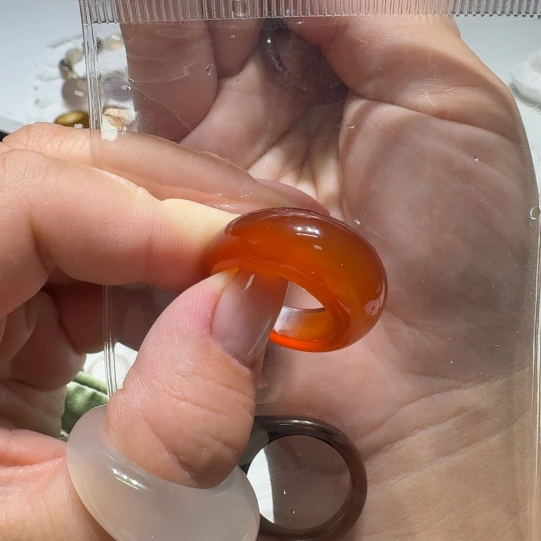 没***我玛瑙/玉髓未镶嵌戒指