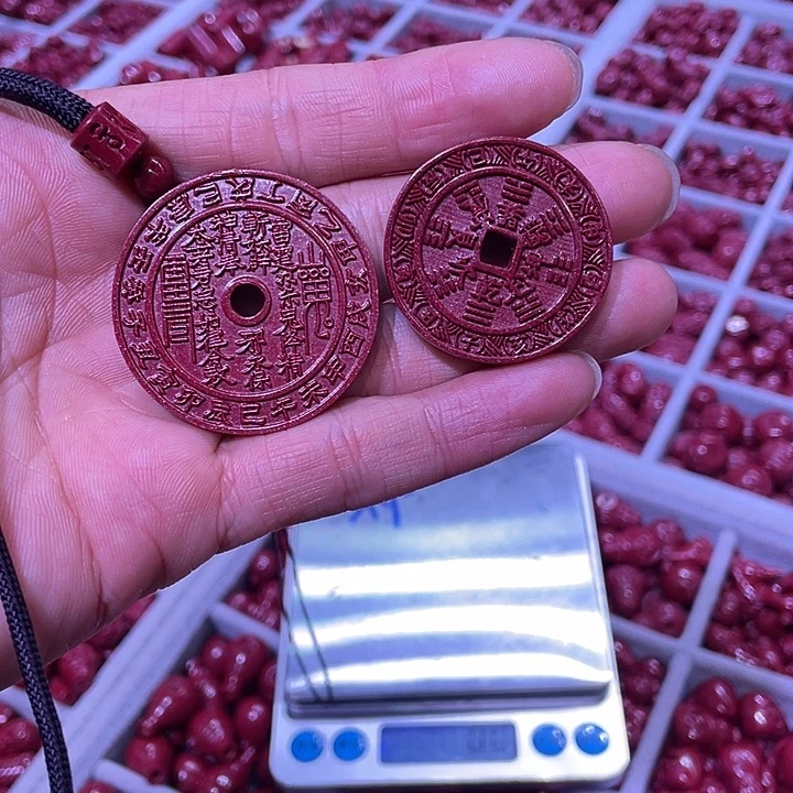 天然辰砂紫金砂山花2套